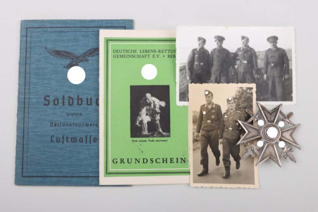 Fallschirm-Genesenden-Bataillon 4 grouping - Spanish Cross in Silver winner
