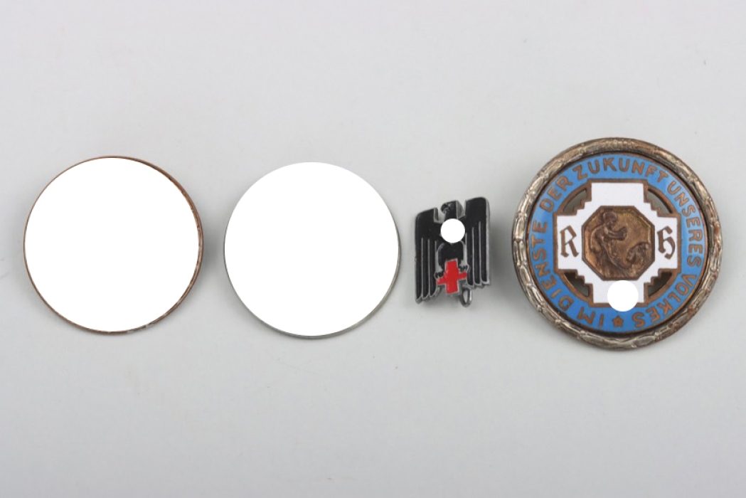 German Red Cross lot of four badges/brooches