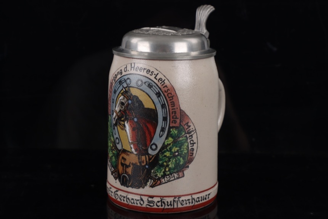 Heeres-Lehrschmiede München reservist's beer mug