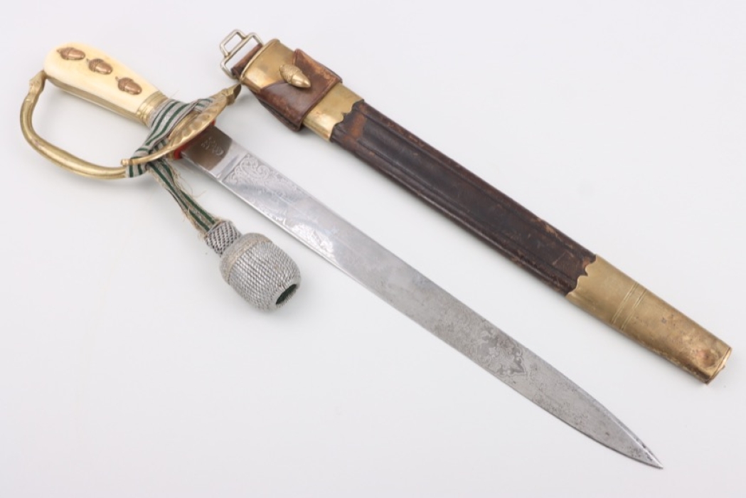 Forestry hunting dagger with frog and portepee - WKC
