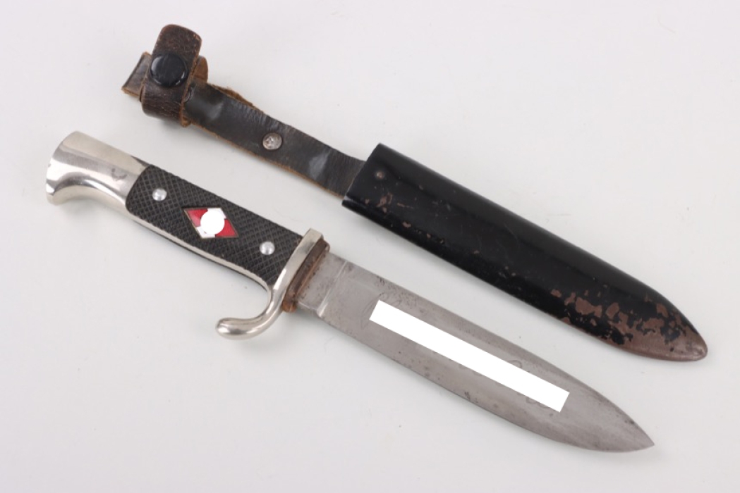 HJ knife with motto - Wingen