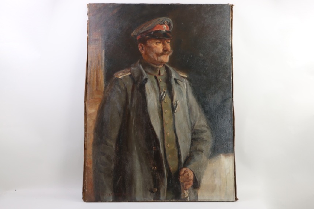 WWI oil of a German officer - Hermann Eissfeldt 1917