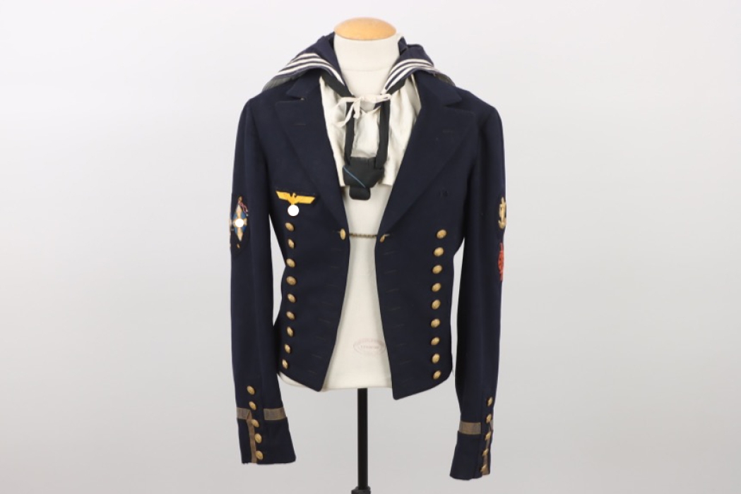 Kriegsmarine parade jacket for a flag bearer