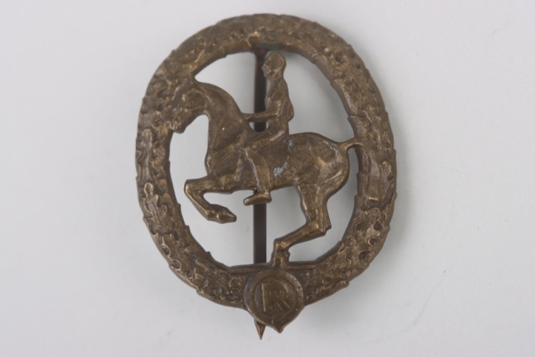 German Horseman's Badge 3rd Class in Bronze - Lauer