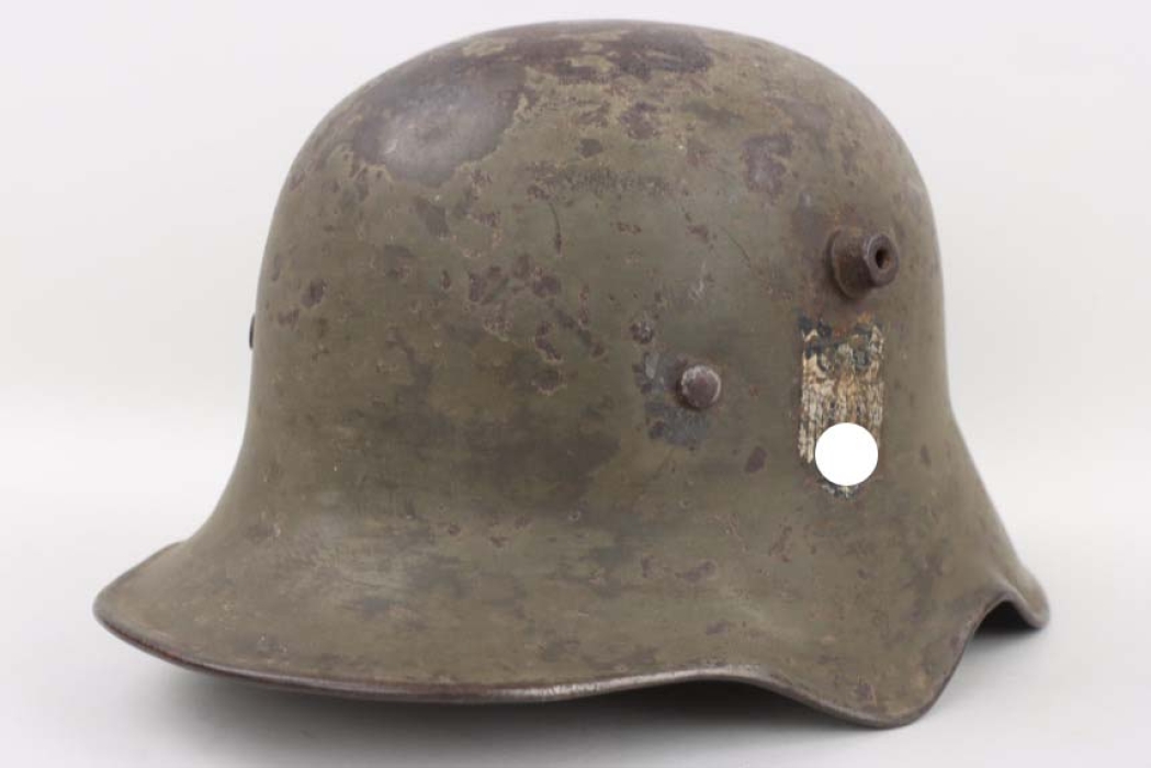 Heer M18 helmet (transitional) cavalry "cut-out"