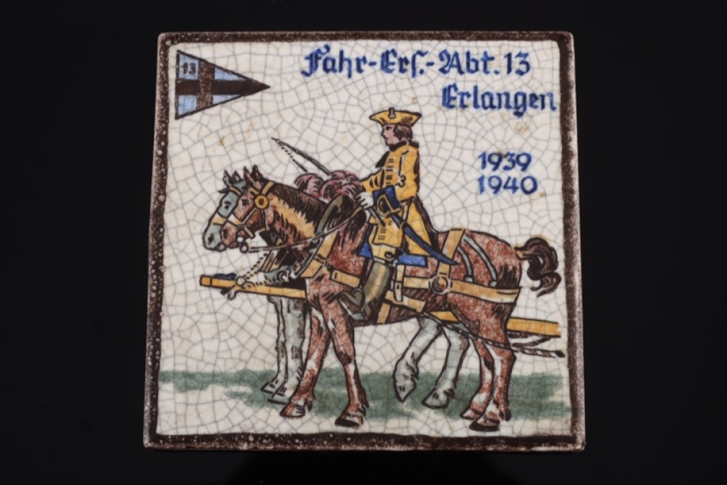 Fahr-Ers. Abt. 13 Erlangen colored tile - 1939-40