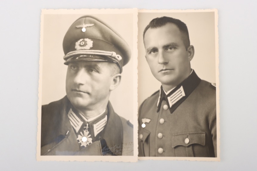 Sextl, Anton - Knight’s Cross of the War Merit Cross winner, two portrait photos