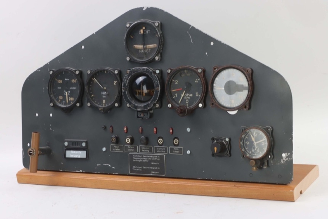 Luftwaffe DFS 230 glider Instrument Panel