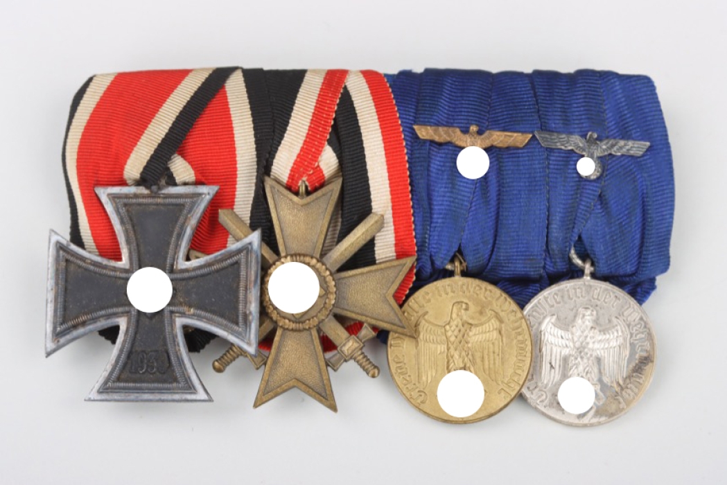 Wehrmacht 4-place medal bar