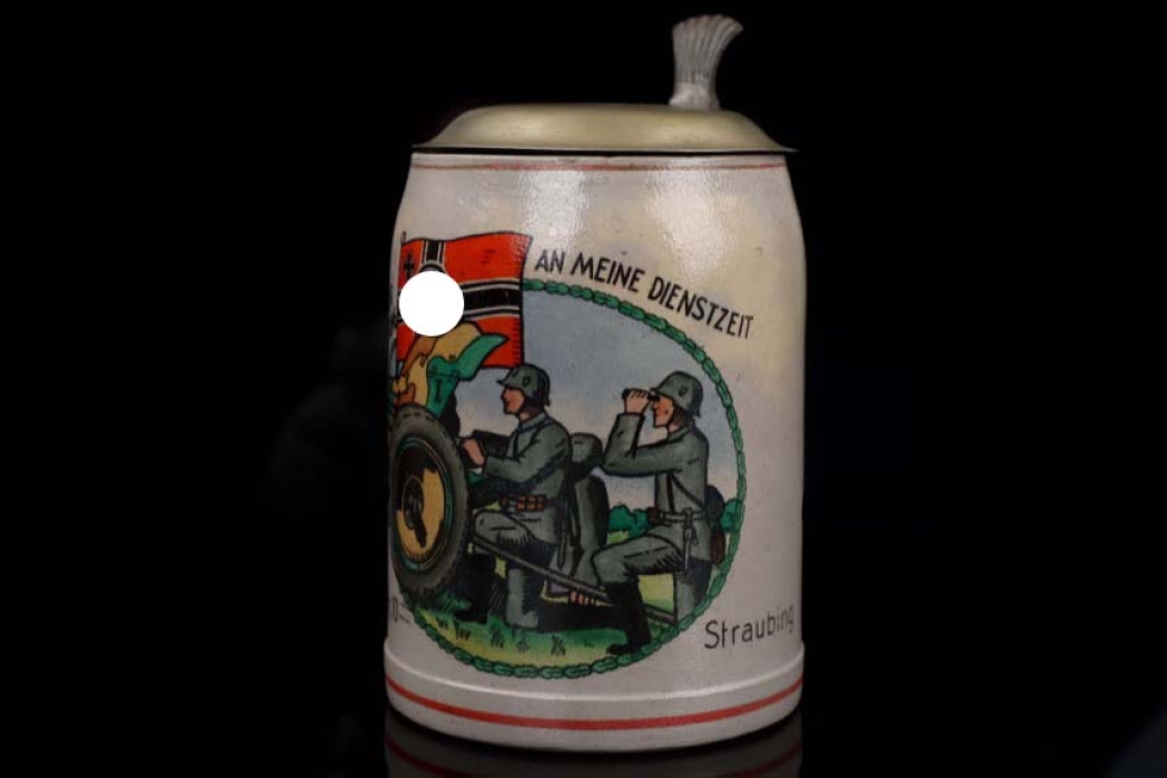 Wehrmacht Stone reservist's beer mug "Panzerjäger Abt. 10"