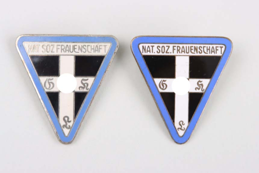 2 + N.S. Frauenschaft Ortsgruppe / Ortsfrauenschaftsleiterin Membership Badges