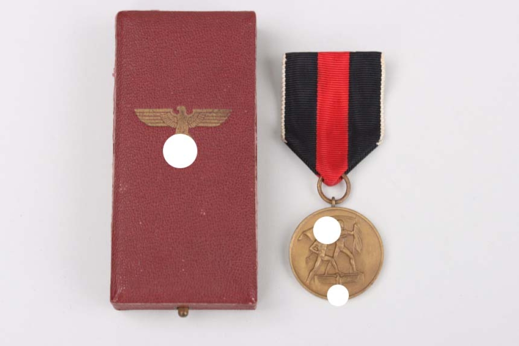 Sudetenland Anschluss medal 1. October 1938 in case