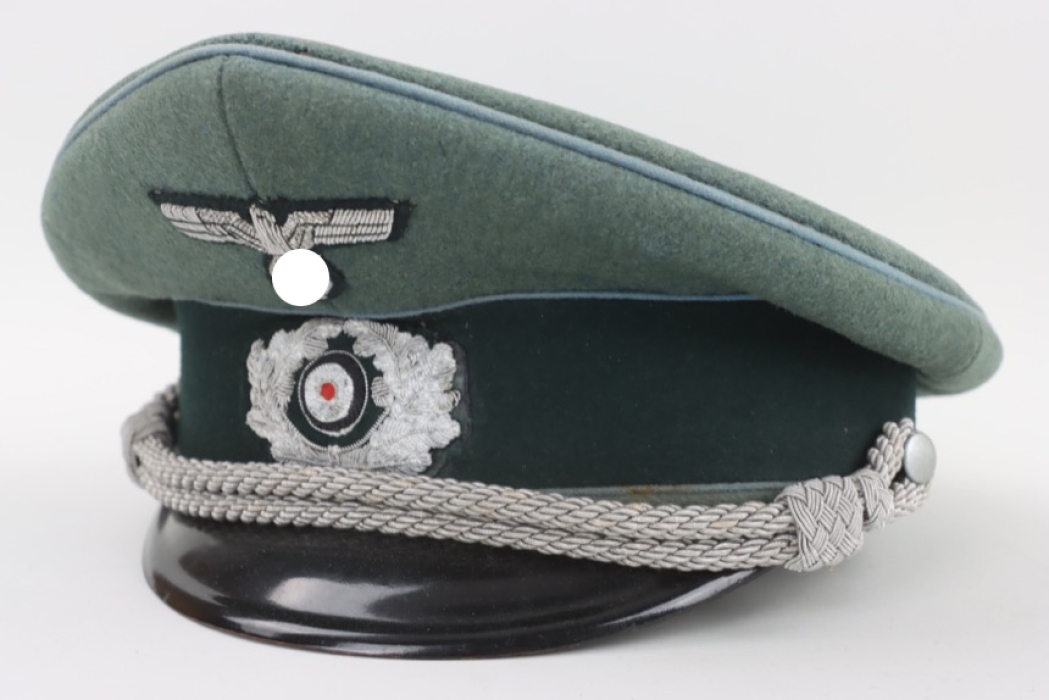 Heer Gebirgs-Kraftfahr-Abteilung 18 officer's visor cap - named