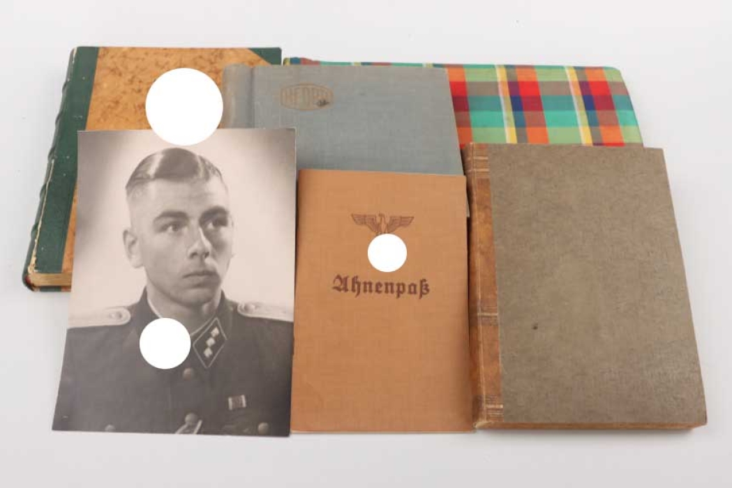SS-Polizei-Regiment 2 four photo albums - proof of ancestry