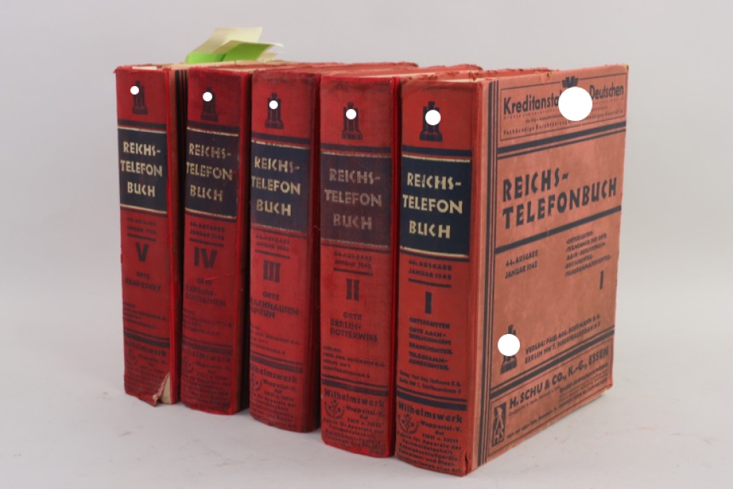 Telephone book of the Reich volume 1-5