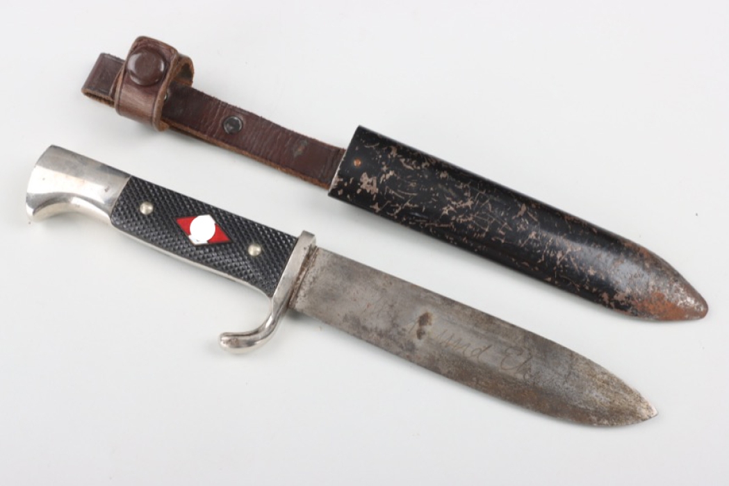 HJ knife with motto - Lütters