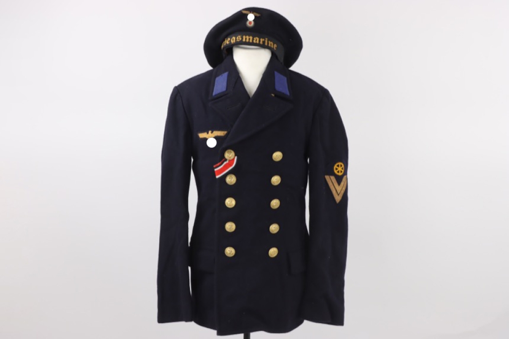 Kriegsmarine blue Collani tunic with sailor's cap