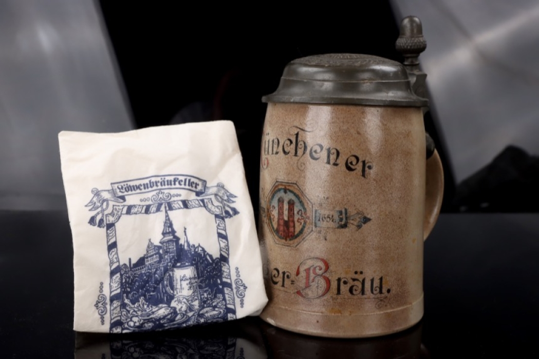 Beer mug "Bürgerbräukeller Munich " with napkin