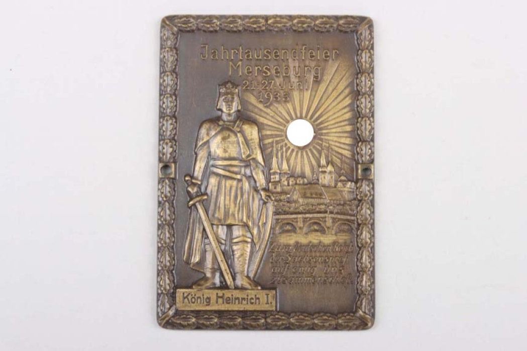 1933 "Jahrtausendfeier Merseburg" plaque