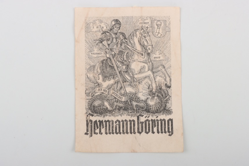 Göring, Hermann - bookplate