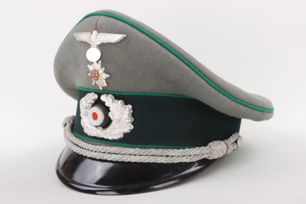 Heer Gebirgsjäger visor cap for officers