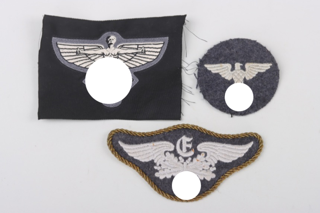 Luftwaffe, DLV, NSFK insignia lot