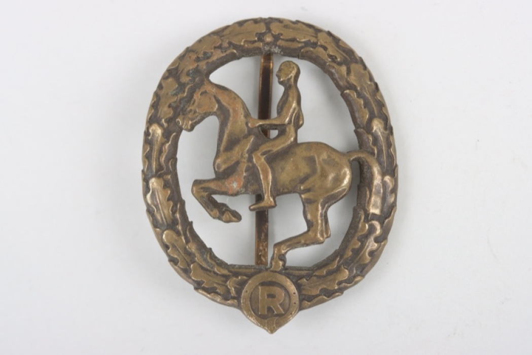 German Horseman's Badge 3rd Class in Bronze - Lauer