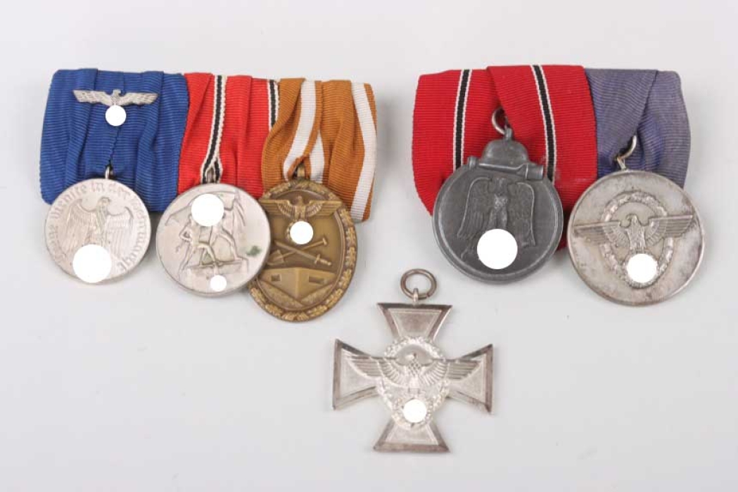 Two medal bars and Police Long Service Award