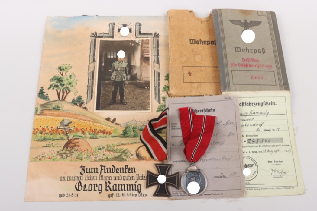 I.R. 351 medal and document grouping