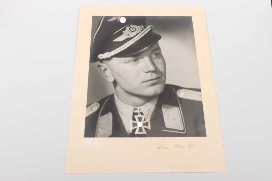 Schalanda, Johann - large portrait photo with autograph