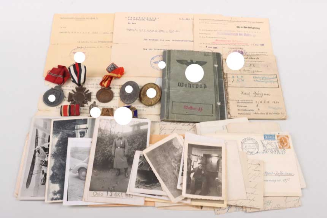 5. SS-Panzer-Division "Wiking" medal and document grouping