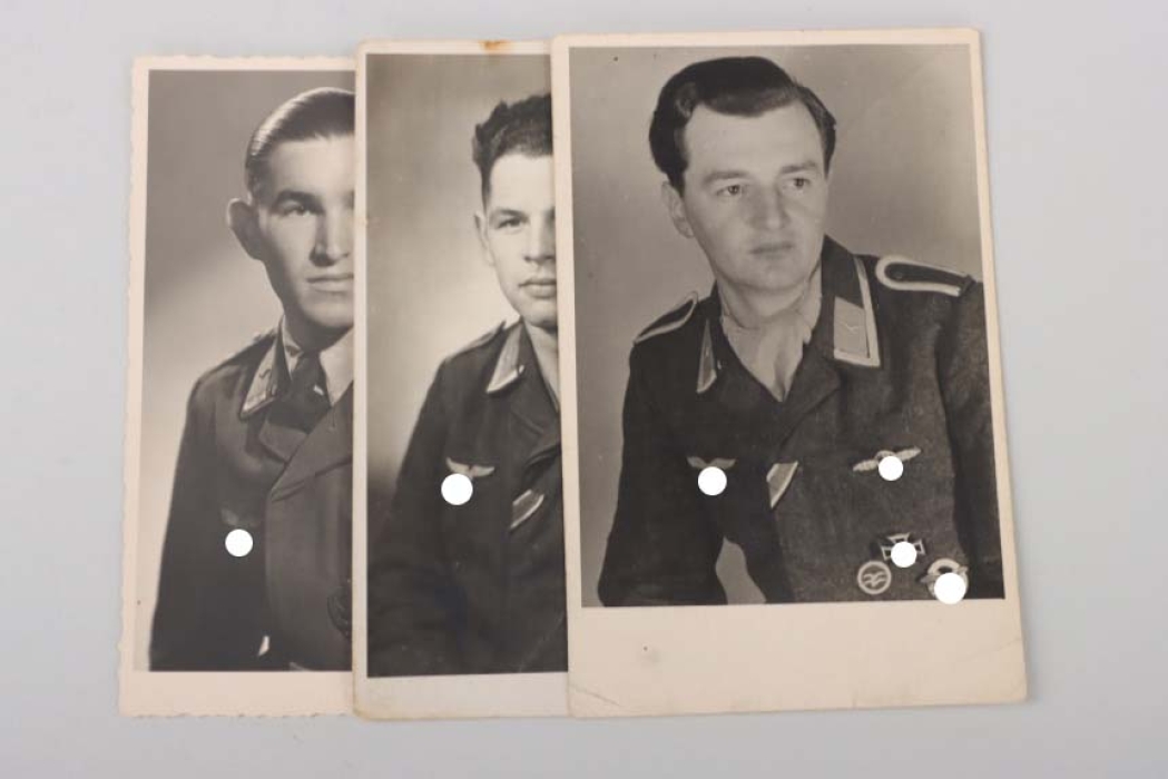 3 x Luftwaffe portrait photos