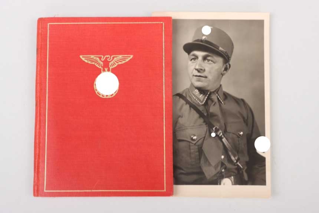 Austrian NSDAP membership booklet "Hitlerbewegung" + portrait photo