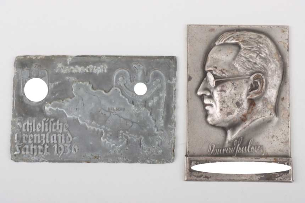 Two plaques - ADAC & "Konrad Henlein"