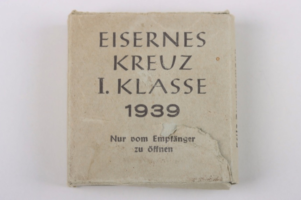 Outer carton to 1939 Iron Cross 1st Class - Fritz Zimmermann
