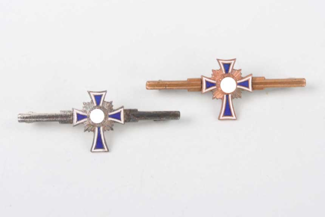 2  Mother Cross miniatures on clasp