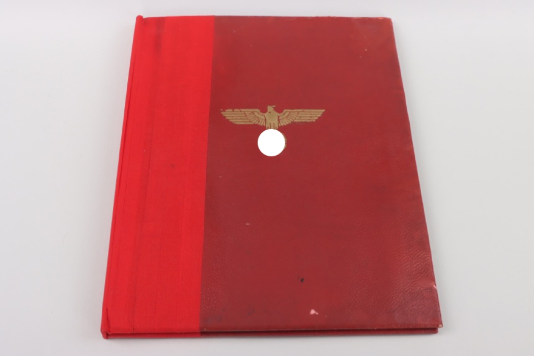 Folder for the certificate of the Blood Order
