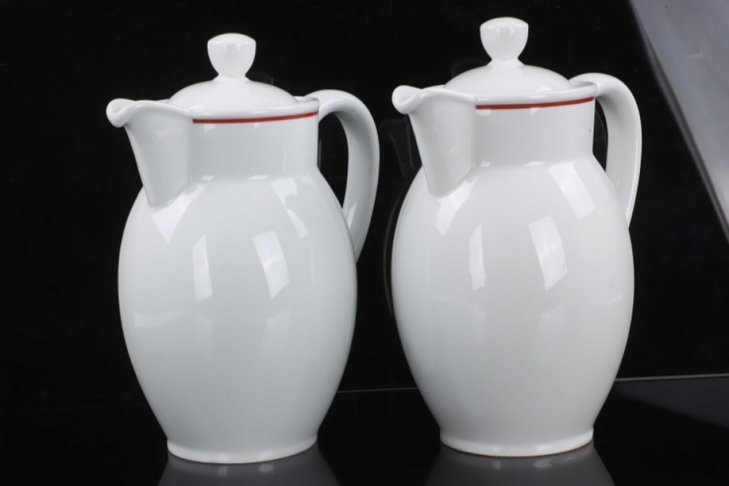 2x DAF porcelain jug "Rosenthal" with lid