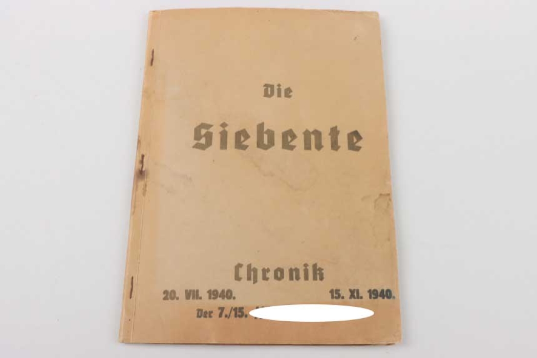 Chronicle of the 7./15. SS-Totenkopfstandarte ("photo album")