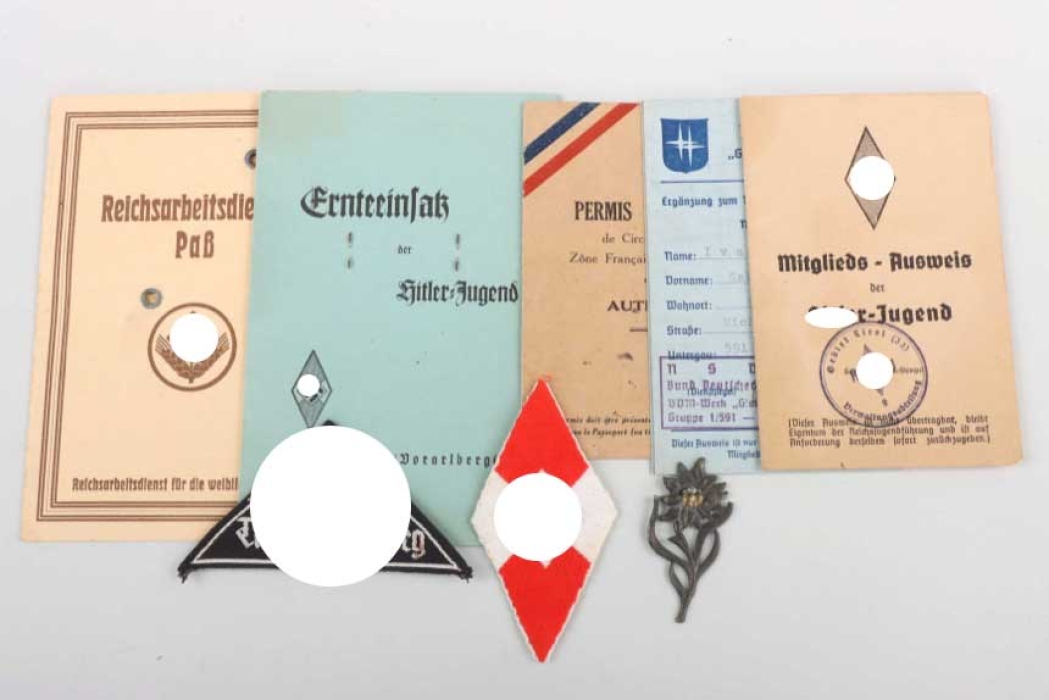 BDM grouping - identity cards and insignia