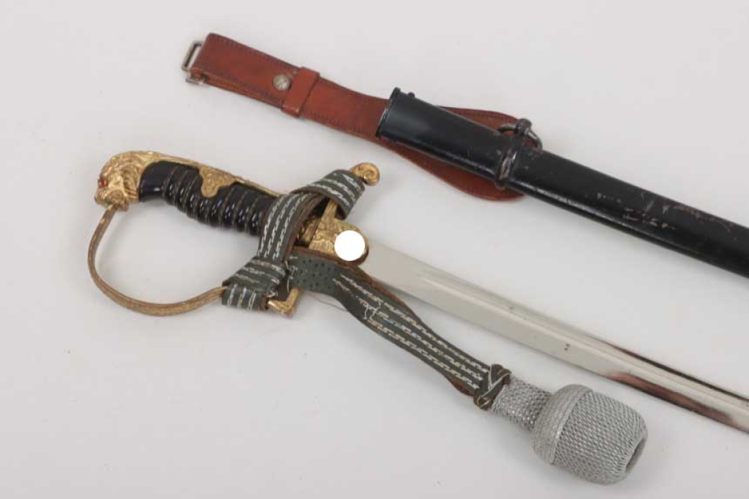 Heer lion's head sabre for officers with portepee & hanger - Höller