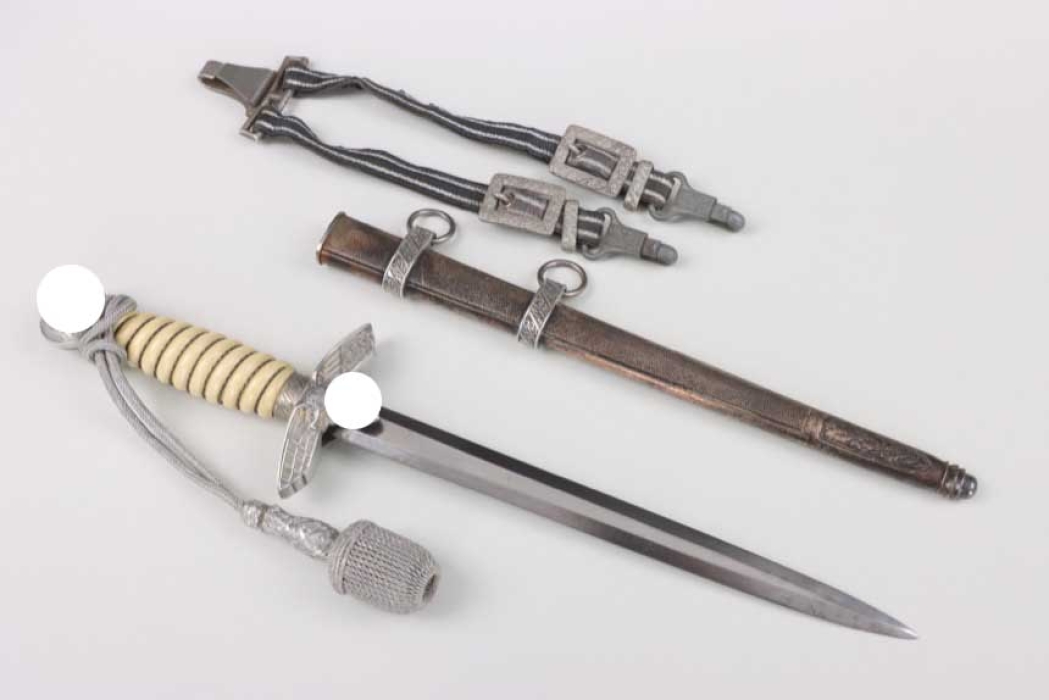 M37 Luftwaffe officer's dagger with hangers and portepee