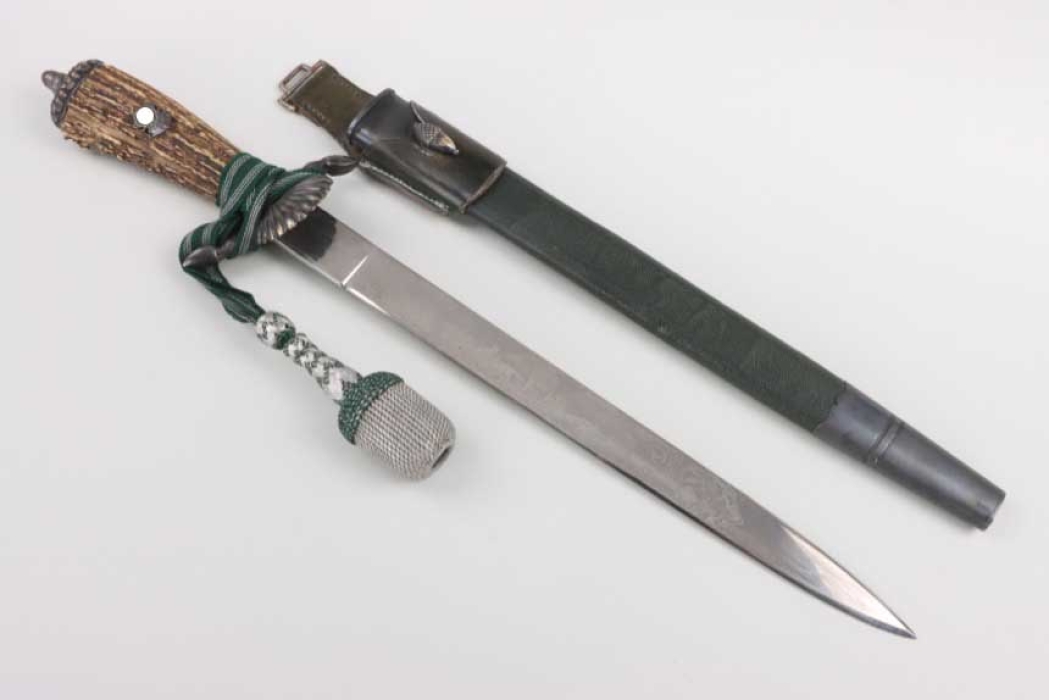 Deutsche Jägerschaft hunting dagger with hanger and knot - ALCOSO