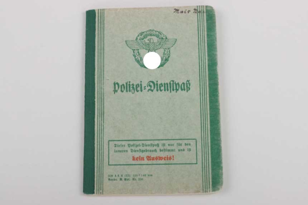SS-Polizei-Regiment 19 police service book - anti-partisan combat