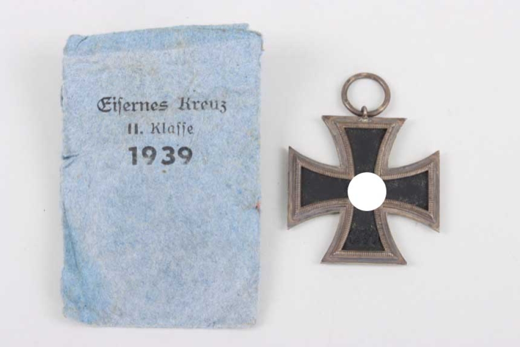 1939 Iron Cross 2nd Class Otto Schickle + Schickle marked pouch