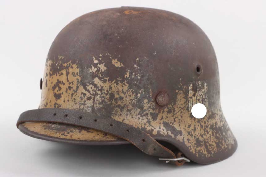 Afrikakorps Heer M40 helmet single decal with damage - ET64