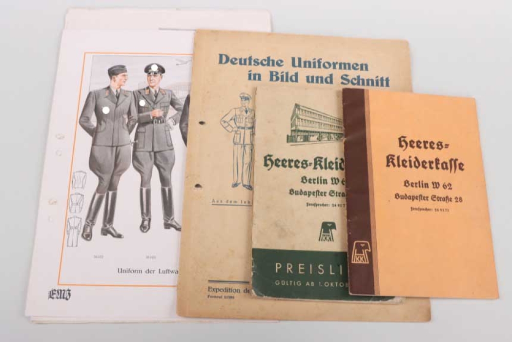 booklets, magazine, poster about German uniforms
