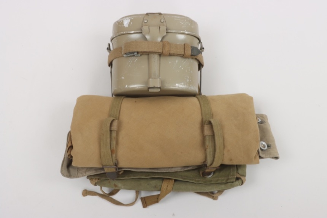 Wehrmacht M39 battle pack (A-frame) with shelter quarter and mess tin
