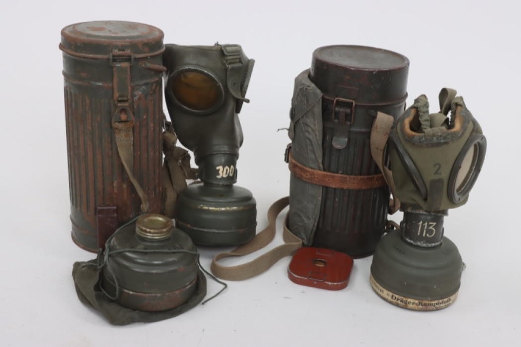 Wehrmacht Set of gas masks M30/M38 with equiptment