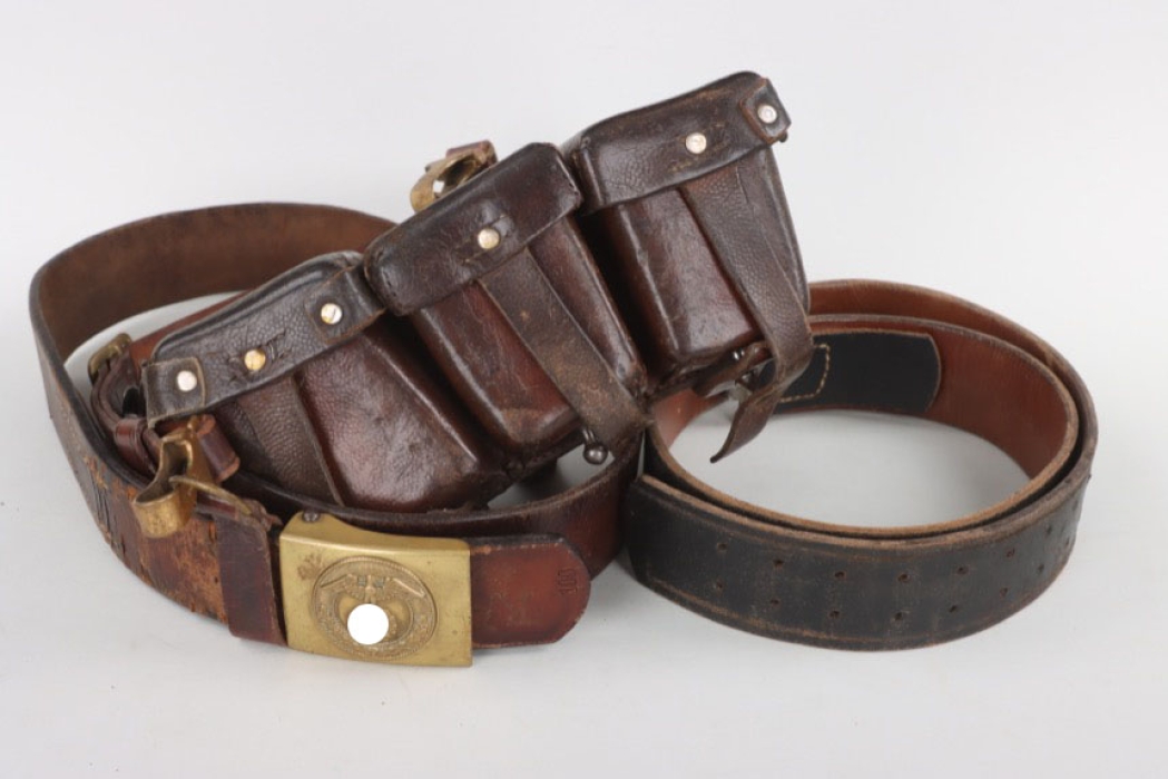 SA buckle (EM/NCO) with belt, ammunition pouch and shoulder strap